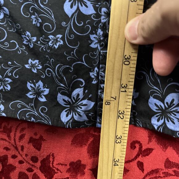 Ace of Diamonds Shirt Mens 3XL Black Blue Pearl Snap Western Retro Cowboy *read - Picture 9 of 12